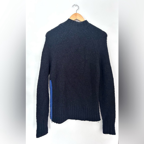 Lacoste navy blue Sweater with side zipper boucle